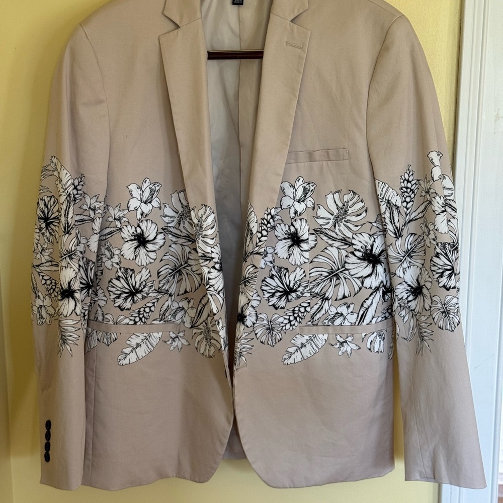 I-N-C Floral Blazer - Slim Fit